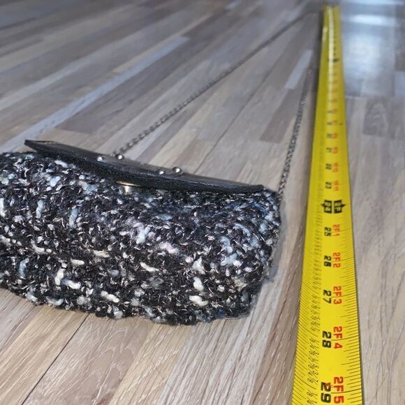 Mini crossbody purse Rossetti checkered gray black square pattern - Picture 8 of 9